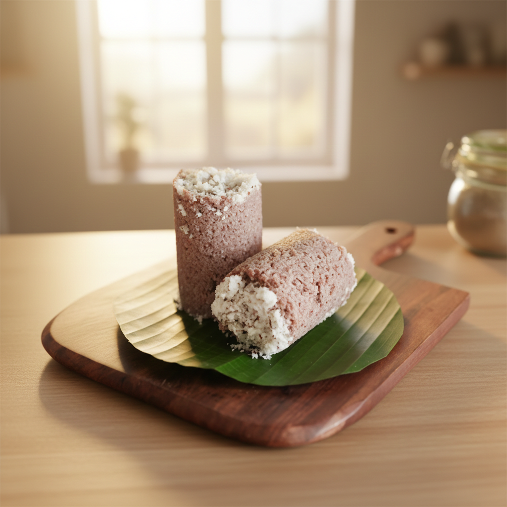 Kerala Style Chemba Puttu & Kadala Curry Receipe
